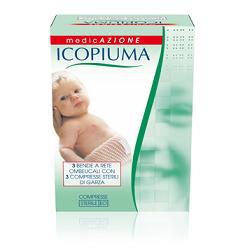 ICOPIUMA BENDA A COMPRESSIONE FISIOLOGICA RETE OMBELICALE CON GARZE STERILI 1 PEZZO - farmaidea24.com
