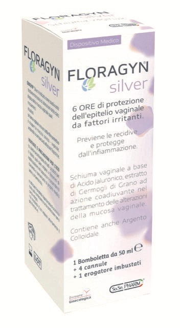 FLORAGYN SILVER SCHIUMA VAGINALE CON ARGENTO COLLOIDALE 50 ML - farmaidea24.com