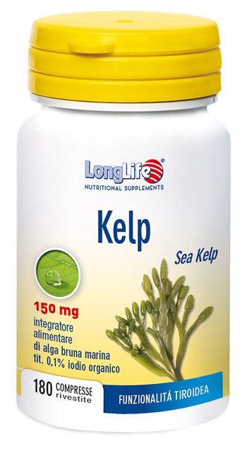 LONGLIFE KELP ALGA BRUNA 180 COMPRESSE - farmaidea24.com
