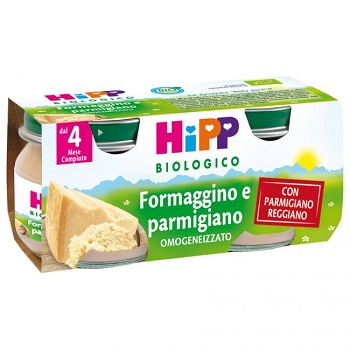 HIPP BIO OMOGENEIZZATO FORMAGGINO AI TRE FORMAGGI 2X80 G - farmaidea24.com