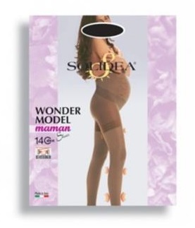 WONDER MODEL MAMAN 140 SHEER COLLANT GESTANTE NERO ML - farmaidea24.com