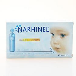 SOLUZIONE FISIOLOGICA PER ASPIRATORE NASALE NARHINEL 20 FIALE DA 5ML - farmaidea24.com