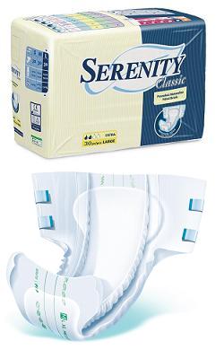 PANNOLONE PER INCONTINENZA SERENITY CLASSIC SUPERDRY FORMATO EXTRA LARGE 30 PEZZI - farmaidea24.com