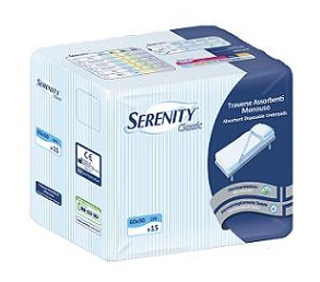 TRAVERSA SALVAMATERASSO PER INCONTINENZA SERENITY CLASSIC RIMBOCCABILE MISURA 80X180CM 30 PEZZI - farmaidea24.com