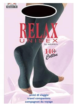 RELAX UNISEX 140 GAMBALETTO COTTON PUNTA APERTA NATUR 2 M - farmaidea24.com