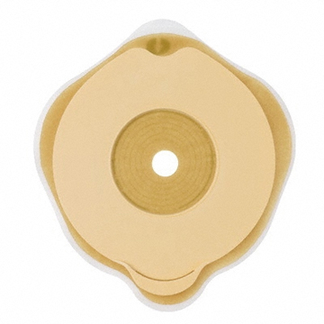 PLACCA PIANA FLEXIMA KEY 50 MM CON PROTETTORE CUTANEO IDROCOLLOIDALE E FLANGIA 5 PEZZI - farmaidea24.com