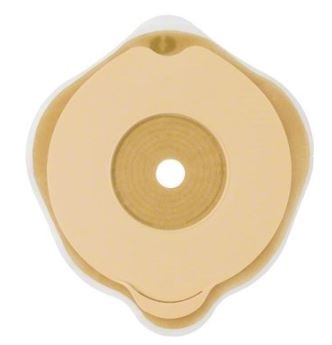 PLACCA PIANA FLEXIMA KEY 60 MM CON PROTETTORE CUTANEO IDROCOLLOIDALE E FLANGIA 5 PEZZI - farmaidea24.com