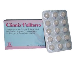 CLINNIX FOLIFERRO 30 COMPRESSE - farmaidea24.com
