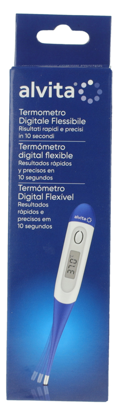 TERMOMETRO DIGITALE FLESSIBILE ALVITA - farmaidea24.com