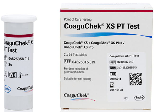STRISCE REATTIVE PER APPARECCHIO AUTODIAGNOSTICO COAGUCHEK XS PT TEST 2X24 PEZZI - farmaidea24.com