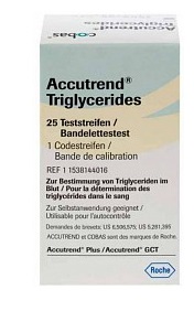 STRISCE REATTIVE PER TRIGLICERIDI ACCUTREND 25 PEZZI - farmaidea24.com