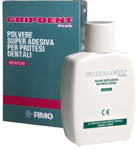 GRIPDENT PLUS POLVERE SUPER ADESIVA PER PROTESI DENTALI 40 G - farmaidea24.com