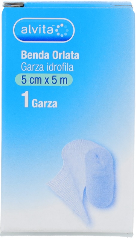 BENDA ORLATA GARZA IDROFILA ALVITA 5X500CM - farmaidea24.com