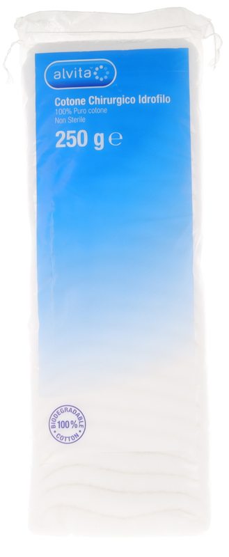 COTONE CHIRURGICO IDROFILO ALVITA 100% PURO COTONE 250 G - farmaidea24.com