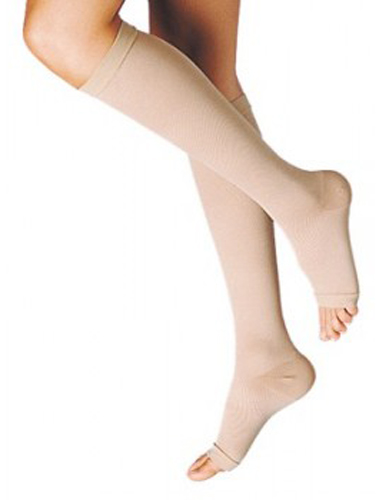 GAMBALETTO TERAPEUTICO DUALSAN A COMPRESSIONE DECRESCENTE KKL1 PUNTA APERTA BEIGE UNISEX 5 1 PAIO - farmaidea24.com