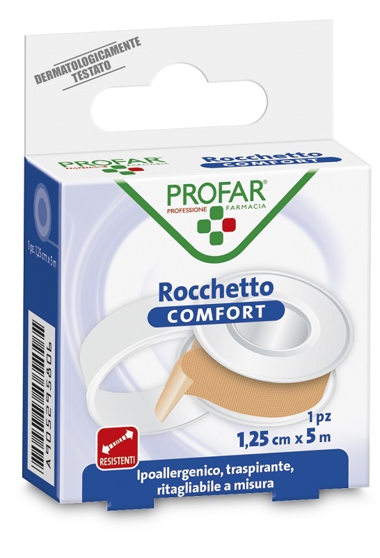 CEROTTO ROCCHETTO IN TELA COMFORT CM 1,25X5 M PROFAR - farmaidea24.com