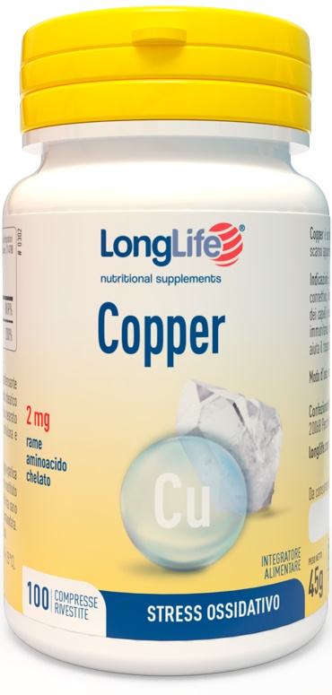 LONGLIFE COPPER 2 MG 100 COMPRESSE - farmaidea24.com