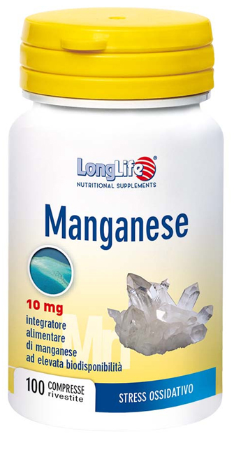LONGLIFE MANGANESE 10 MG 100 COMPRESSE - farmaidea24.com