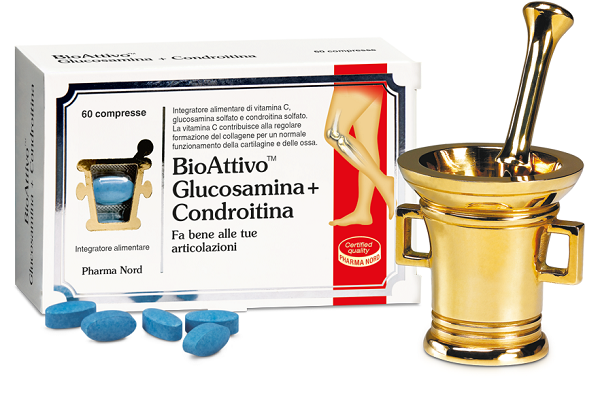 BIOATTIVO GLUCOSAMINA + CONDROITINA 60 COMPRESSE - farmaidea24.com