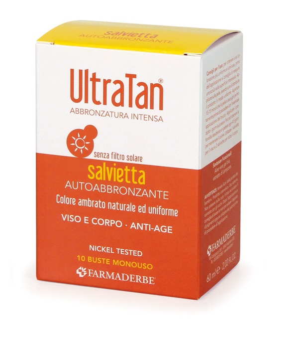 ULTRA TAN SALVIETTE AUTOABBRONZANTI 10 BUSTE - farmaidea24.com