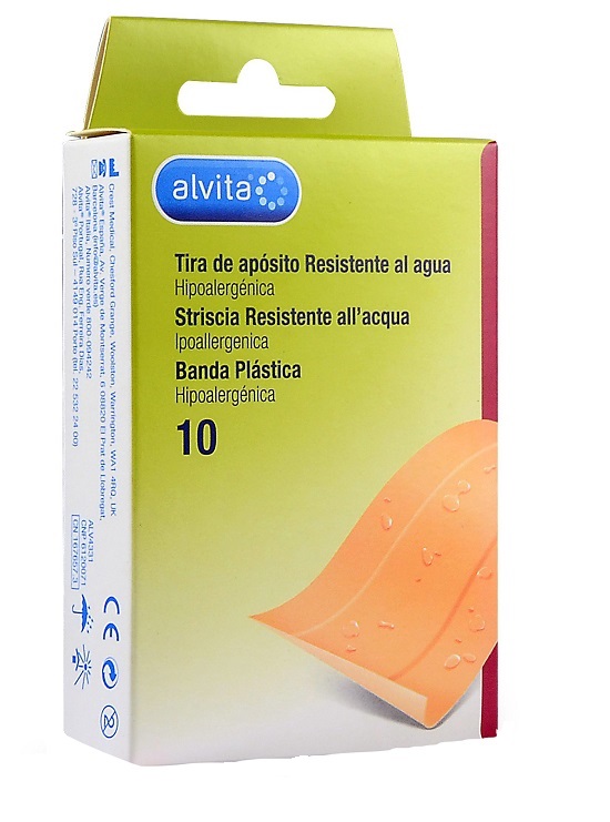 CEROTTO IMPERMEABILE ALVITA 10 X 6 CM 10 PEZZI - farmaidea24.com