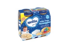 MELLIN BABY CENA COMPLETA FORMAGGINO PASTICA 2 PEZZI DA 200 G - farmaidea24.com