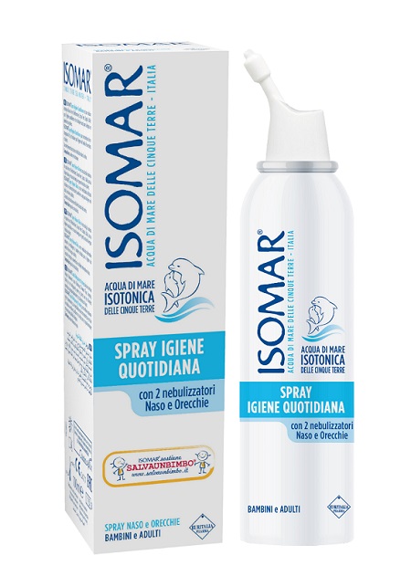 SOLUZIONE ACQUA DI MARE ISOMAR SPRAY IGIENE QUOTIDIANA 100 ML - farmaidea24.com