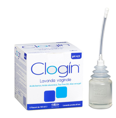 CLOGIN LAVANDA VAGINALE 5 FLACONI DA 100 ML + 5 CANNULE VAGINALI MONOUSO - farmaidea24.com