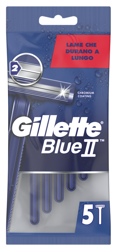 RASOIO GILLETTE BLUE II STANDARD 6 X 20 X 5 - farmaidea24.com