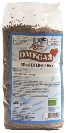 FSC OMEGA3 SEMI DI LINO BIO AD ALTO CONTENUTO DI FIBRA 500 G - farmaidea24.com