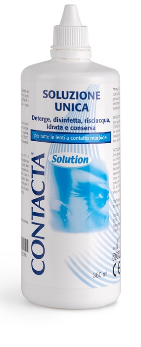 SOLUZIONE UNICA ISOTONICA PER LENTI A CONTATTO CONTACTA DA 360 ML - farmaidea24.com