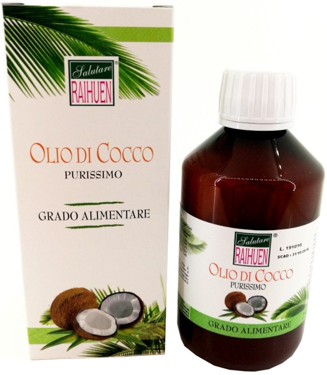 RAIHUEN OLIO COCCO GRADO ALIMENTARE 100 ML - farmaidea24.com