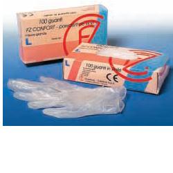 GUANTO IN VINILE CONFORT MISURA LARGE ANTIADERENTE BIOCOMPATIBILE UTILIZZABILE ANCHE A CONTATTO CON SOSTANZE ALIMENTARI 100 PEZZI - farmaidea24.com