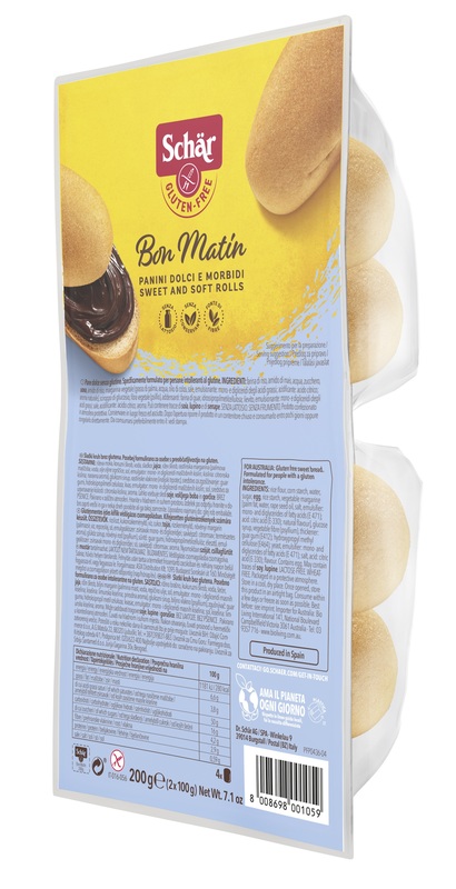 SCHAR BON MATIN PANINI DOLCI E MORBIDI SENZA LATTOSIO 2 PEZZI DA 100 G - farmaidea24.com