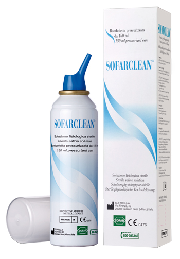 SOLUZIONE FISIOLOGICA SOFARCLEAN 150ML IN BOMBOLETTA PRESSURIZZATA - farmaidea24.com