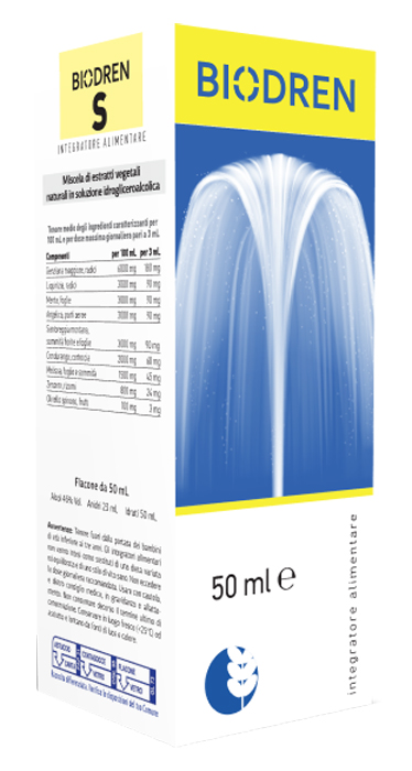 BIODREN S SOLUZIONE IDROALCOLICA 50 ML - farmaidea24.com