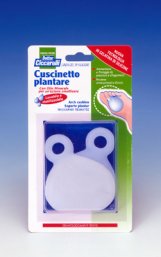CUSCINETTO PLANTARE REALIZZATO IN GEL DI SILICONE BIANCO SEMITRASPARENTE SAGOMATO PER AMMORTIZZARE E PROTEGGERE PRESSIONE E SFREGAMENTI SOTTO LA PIANTA DEI PIEDI 2 PEZZI - farmaidea24.com
