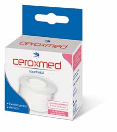CEROTTO ADESIVO IN ROCCHETTO CEROXMED IN TESSUTO NON TESSUTO AERATO IPOALLERGENICO BIANCO 500X2,5 CM 1 PEZZO - farmaidea24.com