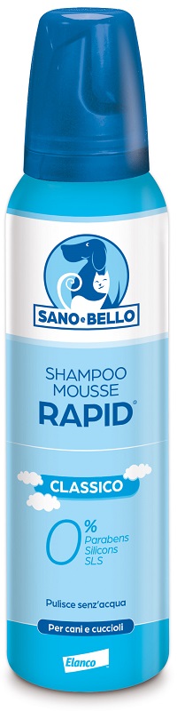 SANO E BELLO SHAMPOO MOUSSE RAPID CLASSICO FLACONE 300 ML PER LAVAGGIO SENZ'ACQUA - farmaidea24.com