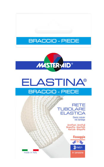 RETE TUBOLARE ELASTICA IPOALLERGENICA MASTER-AID ELASTINA BRACCIO/PIEDE 3 MT IN TENSIONE CALIBRO 4 CM - farmaidea24.com