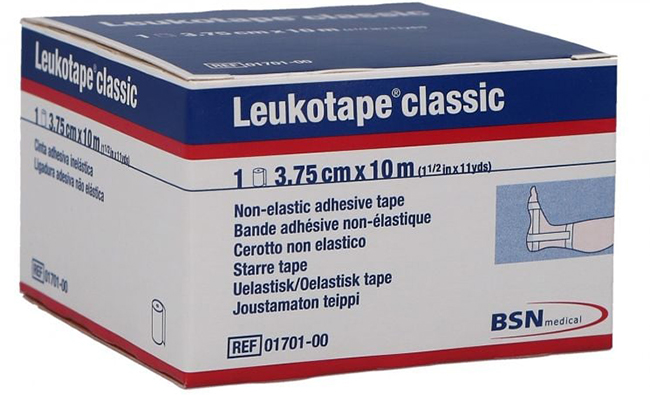LEUKOTAPE BENDA ANELASTICA PER BENDAGGI FUNZIONALI 3,75X100 CM - farmaidea24.com