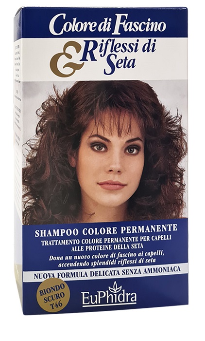EUPHIDRA COLORE DI FASCINO & RIFLESSI DI SETA SHAMPOO COLORE PERMANENTE 46 BIONDO SCURO 120 ML - farmaidea24.com