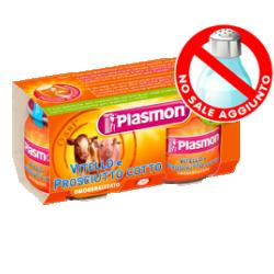 PLASMON OMOGENEIZZATO VITELLO PROSCIUTTO COTTO 80 G X 2 PEZZI - farmaidea24.com