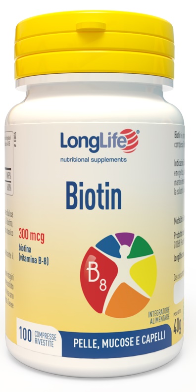 LONGLIFE BIOTIN 100 COMPRESSE - farmaidea24.com
