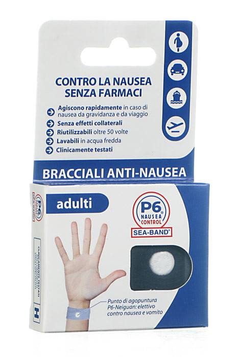 BRACCIALE ANTI NAUSEA PER ADULTI P6 NAUSEA CONTROL 2 PEZZI - farmaidea24.com