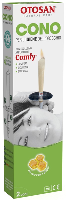 OTOSAN CONO PER L'IGIENE DELLE ORECCHIE OTOSAN+PROPOLI 2 PEZZI - farmaidea24.com