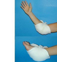 GOMITIERA/TALLONIERA IN VELLO SINTETICO PER LA PREVENZIONE DELLE PIAGHE DA DECUBITO A LIVELLO DEI GOMITI E/O DEI TALLONI NEI PAZIENTI LUNGODEGENTI. SISTEMA DI FISSAGGIO A VELCRO - farmaidea24.com