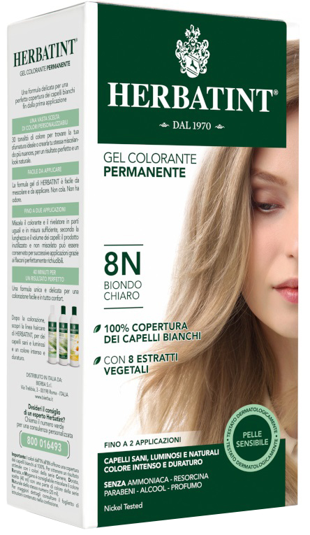 HERBATINT 8N BIONDO CHIARO 150 ML - farmaidea24.com