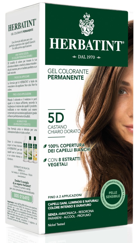 HERBATINT 5D CASTANO CHIARO DORATO 150 ML - farmaidea24.com