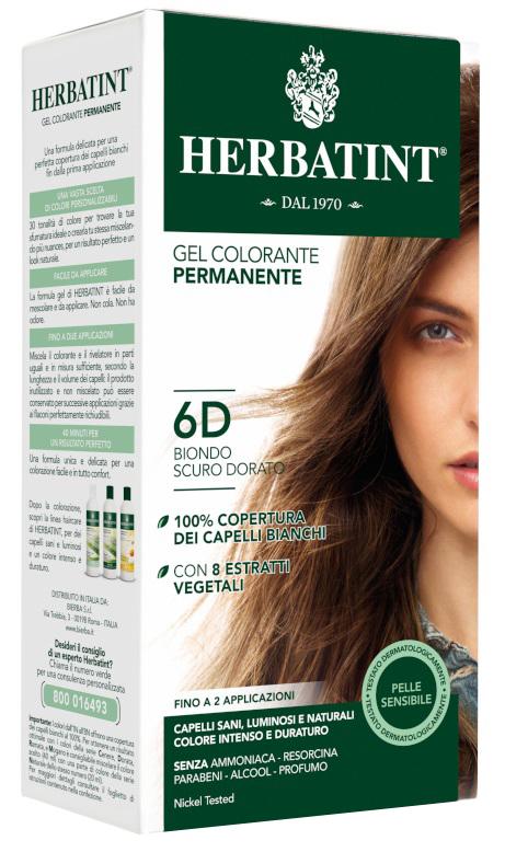 HERBATINT 6D BIONDO SCURO DORATO 150 ML - farmaidea24.com